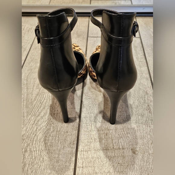 Franco Sarto Davey Cowhide Pointed Toe Pumps Sz 9.5 M New Leopard Print - Picture 4 of 6